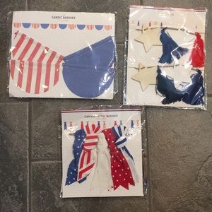 NEW Patriotic Fabric Banners
